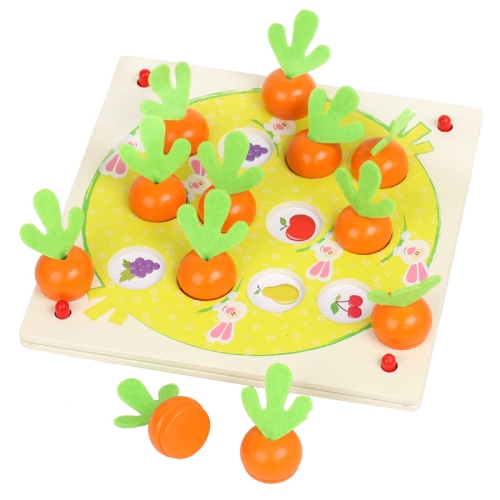 

Children Parent-Child Interaction Radish Shape Memory Chess Board Game Educational Toys