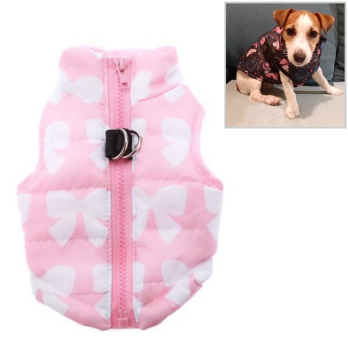 

Winter Waterproof Puppy Clothes Small Dog Winter Jacket Chihuahua Clothing, Size:S(Pink butterfly)