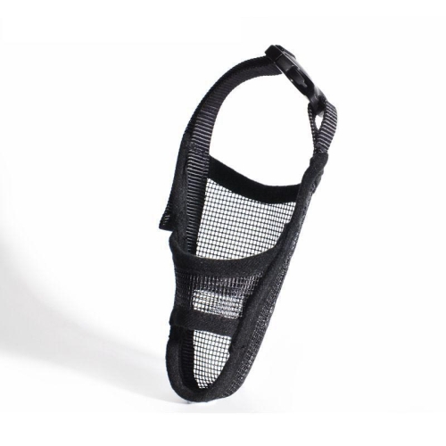 

Dog Mouth Cover Anti-Bite Mesh Dog Mouth Cover Medium And Large Dogs Anti-Drop Mask XXS(Black)