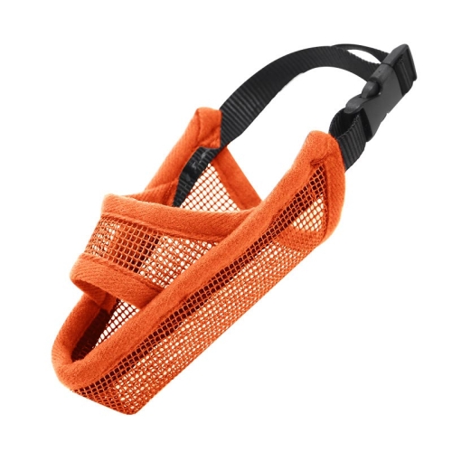 

Dog Mouth Cover Anti-Bite Mesh Dog Mouth Cover Medium And Large Dogs Anti-Drop Mask XXS(Orange)