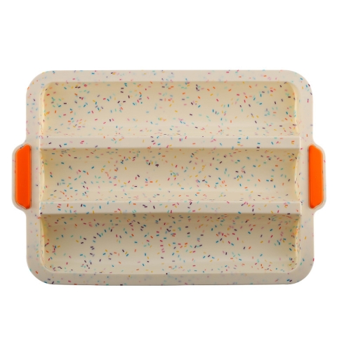

Silicone Baguette Mold Household 3-Slot DIY Mold(White)