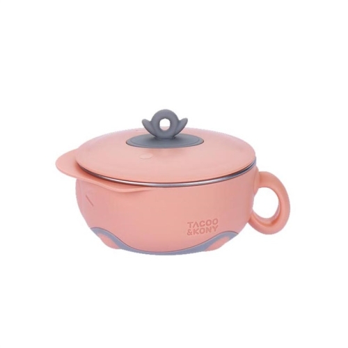 

SSGP Stainless Steel Children Complementary Food Insulation Tableware, Specification: Rice Bowl (Orange)