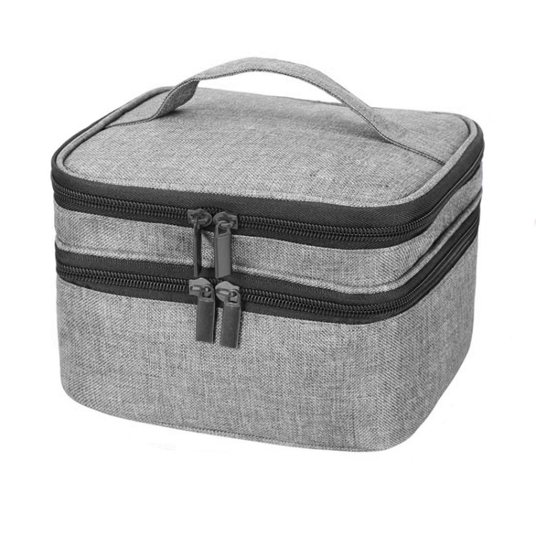 

Sponge Liner Cosmetic Storage Box Portable Storage Box(Gray)