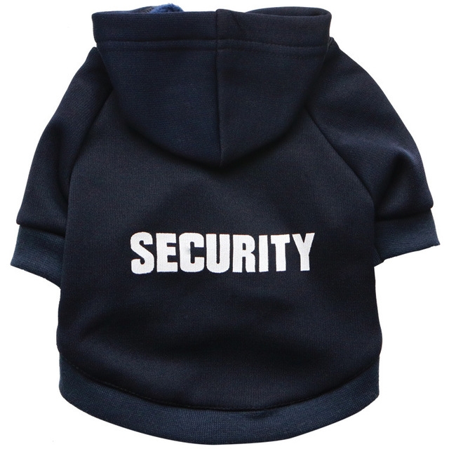 

Autumn Winter Fleece Hooded Teddy Pet Dog Sweater Clothes, Size:M(Navy Blue)