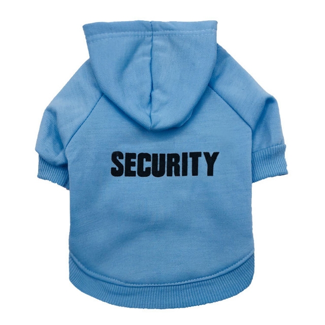 

Autumn Winter Fleece Hooded Teddy Pet Dog Sweater Clothes, Size:M(Light Blue)