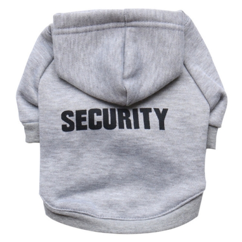 

Autumn Winter Fleece Hooded Teddy Pet Dog Sweater Clothes, Size:L(Grey)