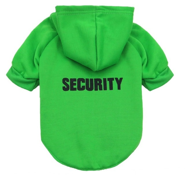 

Autumn Winter Fleece Hooded Teddy Pet Dog Sweater Clothes, Size:L(Green)