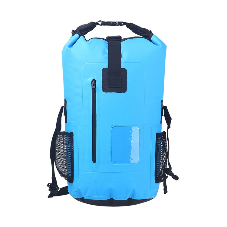 

30L PVC Outdoor Waterproof Bag Hiking Mountaineering Waterproof Backpack(Blue)