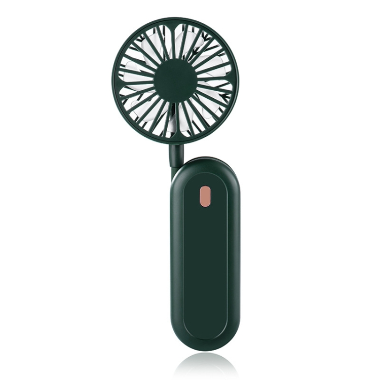 

LN2 Hanging Neck Small Fan Outdoor Foldable USB Lazy Handheld Fan(Green)