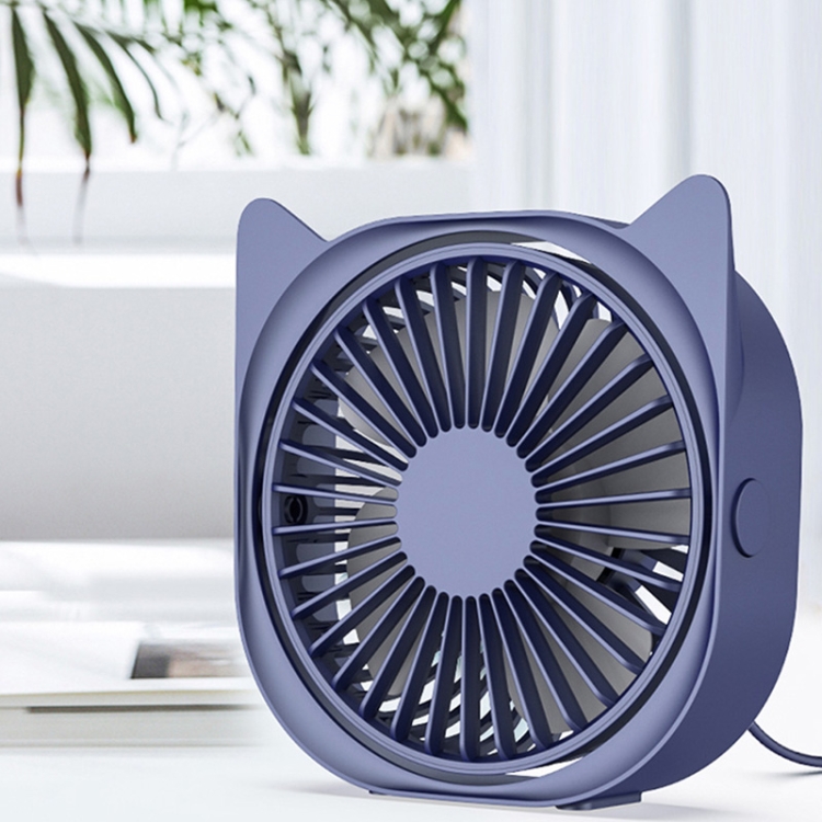

M105 Desktop Mini Cute Portable USB Fan(Deep Blue)