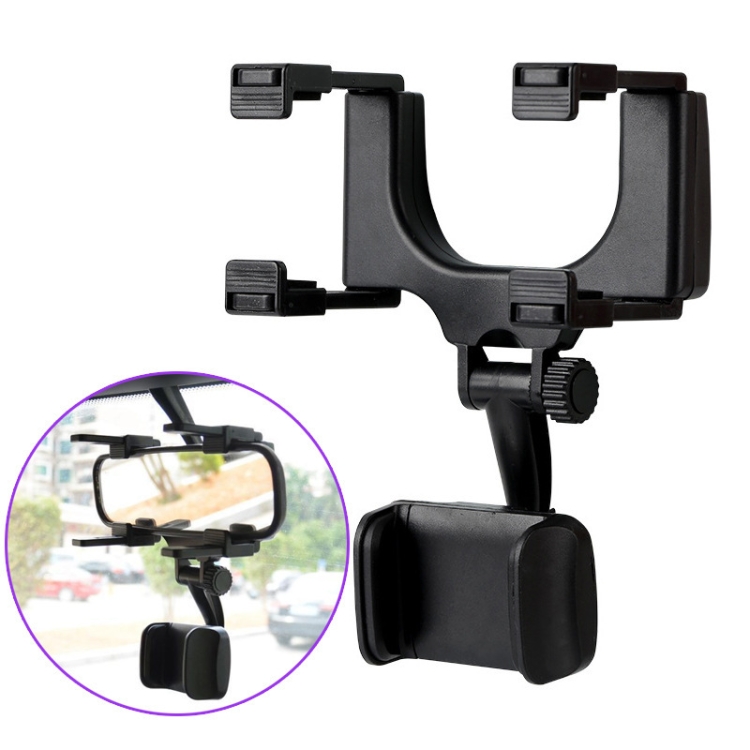 

2 PCS Car Rearview Mirror Mobile Phone Bracket Tachograph Fixing Clip