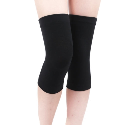 

2 Pairs Thin Nylon Stockings Joint Warmth Sports Knee Pads, Specification: M (Black)