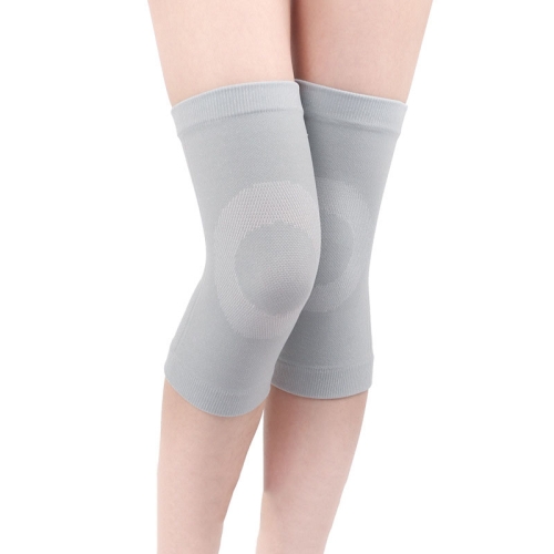 

2 Pairs Thin Nylon Stockings Joint Warmth Sports Knee Pads, Specification: L (Gray)