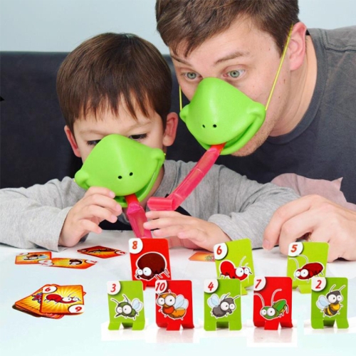 

2 PCS Parent-Child Battle Game Frog Sticking Tongue Out Team Building Props