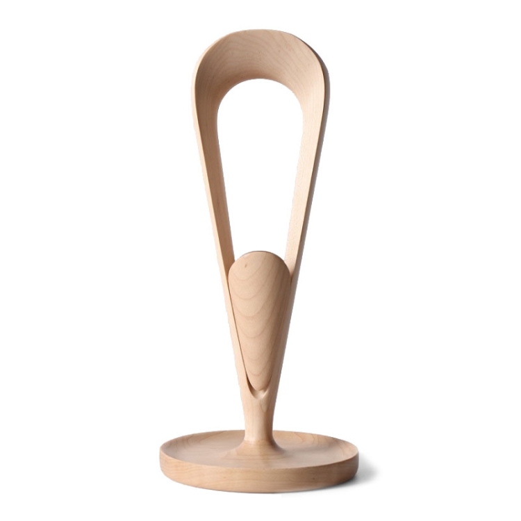 

Solid Wood Headset Bracket Debris Storage Tray with Winder (Maple)