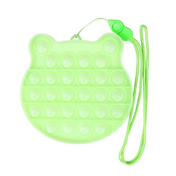 

3 PCS Children Mathematical Logic Educational Toys Silicone Pressing Parent-Child Board Game, Style: With Rope (Luminous Green)