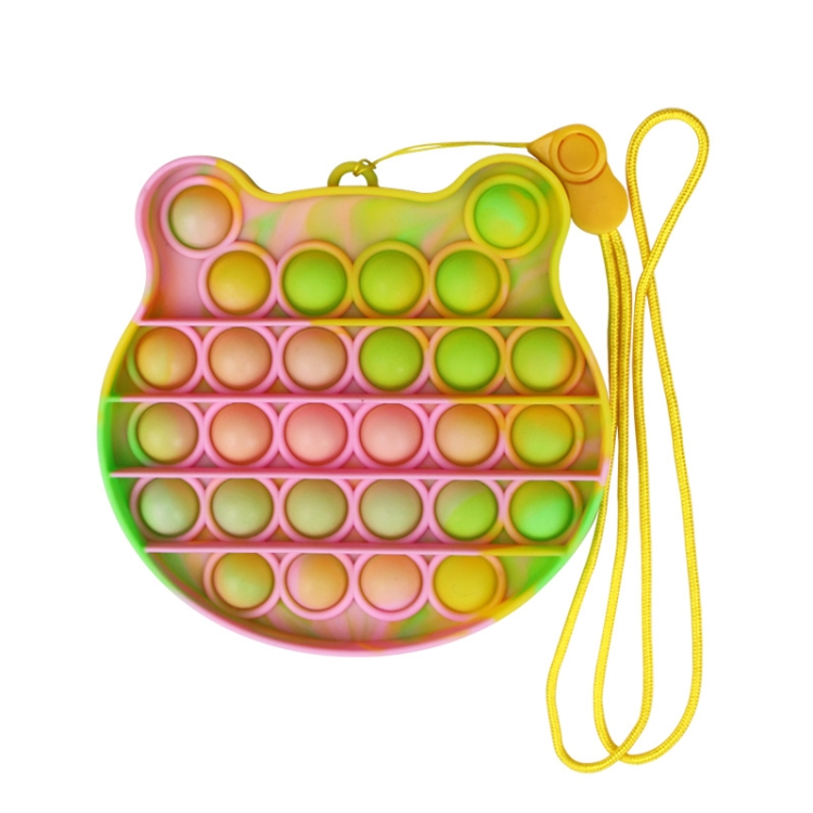 

3 PCS Children Mathematical Logic Educational Toys Silicone Pressing Parent-Child Board Game, Style: With Rope (Gradient)