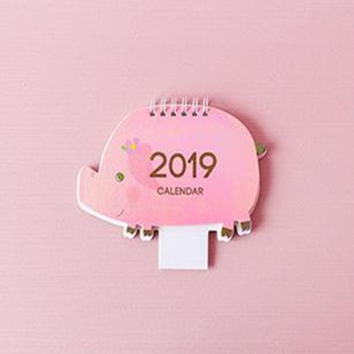 Sunsky 3 Pcs Pink Cute Animal Pattern Table Calendars Desk