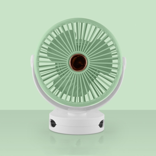 

YASE YS2006 Desktop Stroller Ultra-Quiet Clip Night Light USB Fan(Green)