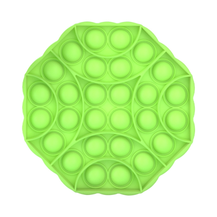 

3 PCS Children Mathematical Logic Educational Toys Octagon Silicone Pressing Parent-Child Interactive Board Game(Green)