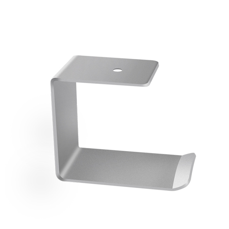 

2 PCS Z5 All-Aluminum Alloy Headphone Holder Hanger Hook Wall Display Shelf(Silver Gray)