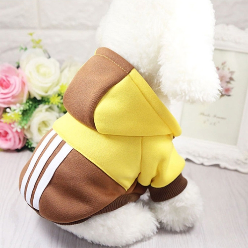 

Pet Soft Winter Warm Pet Dog Clothes Sports Hoodies for Small Dogs Chihuahua Pug French Bulldog Clothing Puppy Dog Coat Jacket, Size:XL (Coffee)