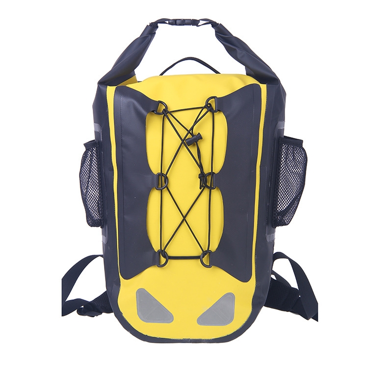 

30L Outdoor Travel Sports River Rafting Waterproof Bag Double Shoulder Large Capacity Waterproof Bag(Yellow)