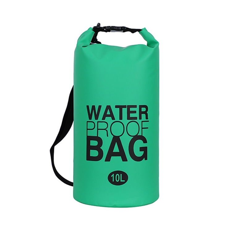 

10L PVC Outdoor Drifting Waterproof Bag Diving Waterproof Bucket Bag(Green)