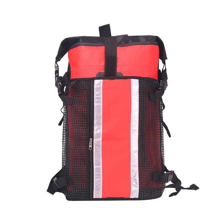 

30L Outdoor Sports River Upstream Rafting Waterproof Bag Mountaineering Waterproof Backpack(Red)