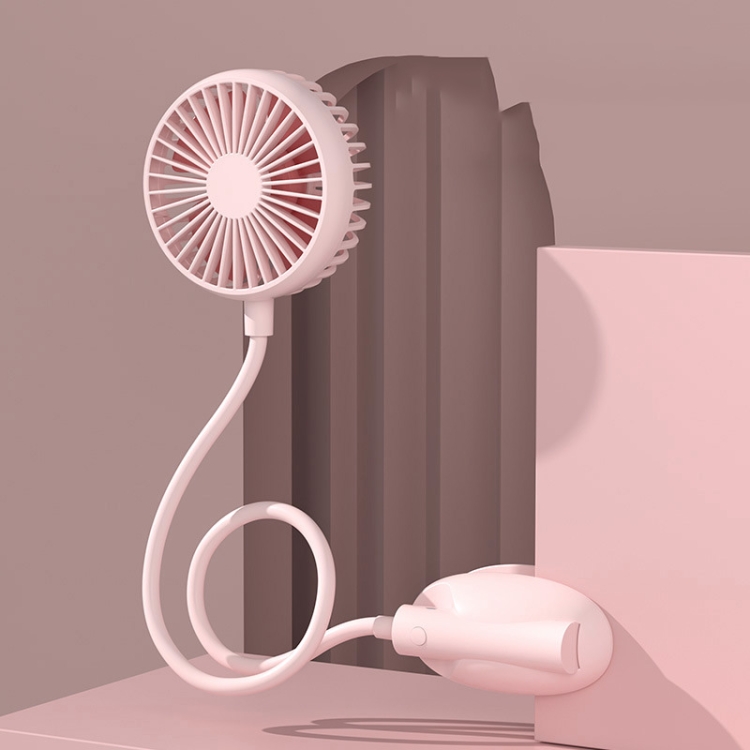 

WS13 Sport Lazy Hanging Neck Fan Portable Folding Desktop Fan(Pink)