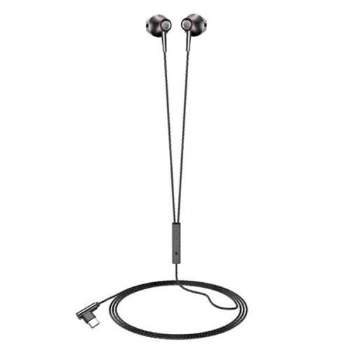 

F20 Metal Earphone Earbud Type-C Interface Universal Wire Earphones(Black Bagged)