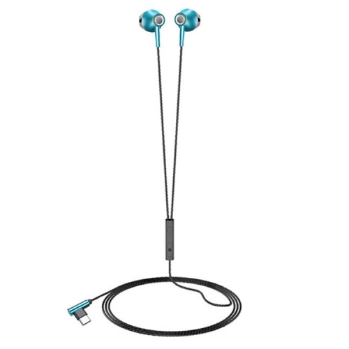 

F20 Metal Earphone Earbud Type-C Interface Universal Wire Earphones(Sky Blue Bagged)