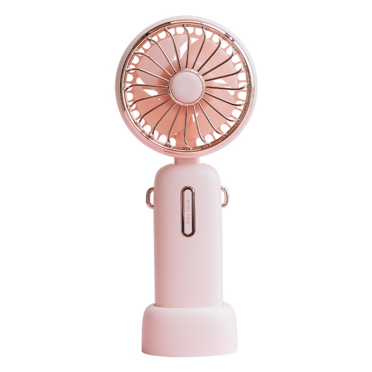 

WT-F40 Household Outdoor Handheld Flip Fan Portable USB Retro Folding Desktop Fan(Coral Powder)