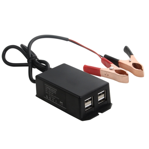 

2 PCS 12/24V 4 USB Interface Motorcycle Car Mobile Phone Charger