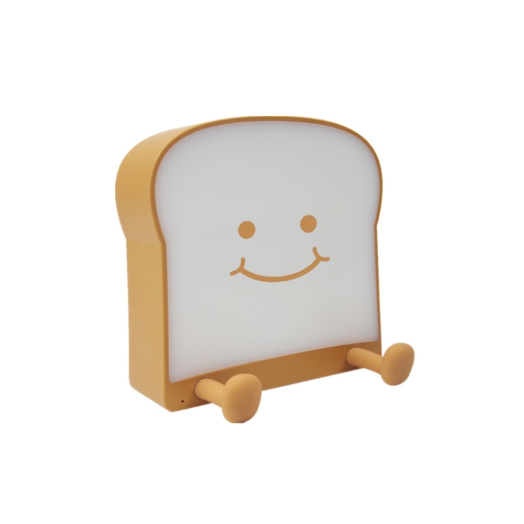 

F-L-01 Toast Bread Night Light With Mobile Phone Holder Children Bedroom Timing Sleep Light(Playful)