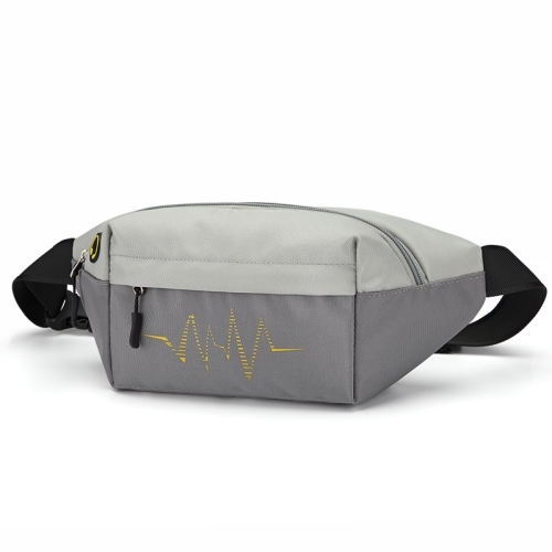 

Multifunctional Waist Bag Sports Large Capacity Trendy Diagonal Bag Outdoor Commuter Waist Bag(Light Grey)