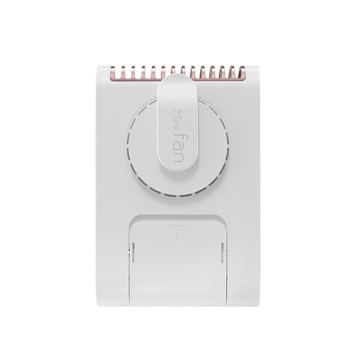 

F13 Hanging Neck Fan Outdoor Portable USB Leafless Camera Mini Handheld Fan(White)
