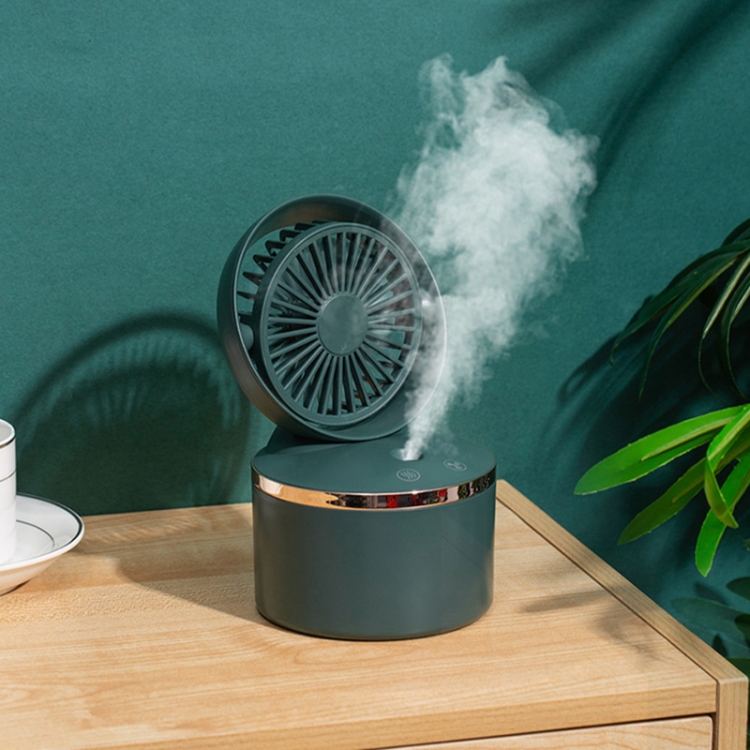 

JW-02 USB Spray Fan Desktop Home Office Moisturizing Humidifier Fan(Green)