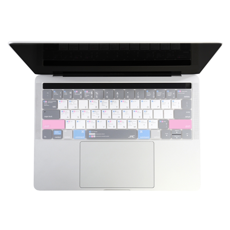 

JRC English Version Colored Silicone Laptop Keyboard Protective Film For MacBook Pro 15.4 inch A1707 & A1990 (with Touch Bar)(Soothing Color)