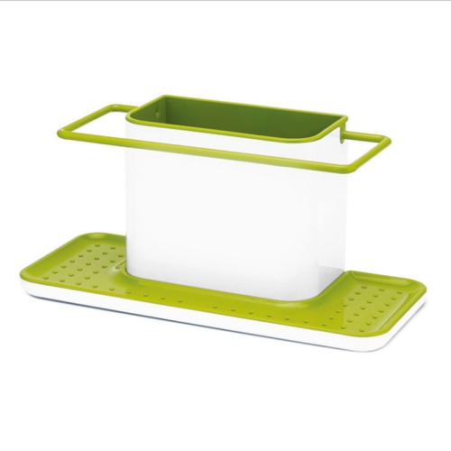 

Kitchen Multifunctional Sponge Rag Drain Rack Desktop Convenient Shelf(Green)