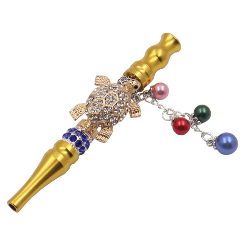 

Metal Pipe Hookah Nozzle With Diamond Pendant(Tortoise)