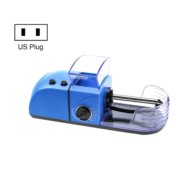 

2 PCS Portable Electric Cigarette Maker Fully Automatic Adjustable Electric Cigarette Holder, Specification: US Plug(Blue)