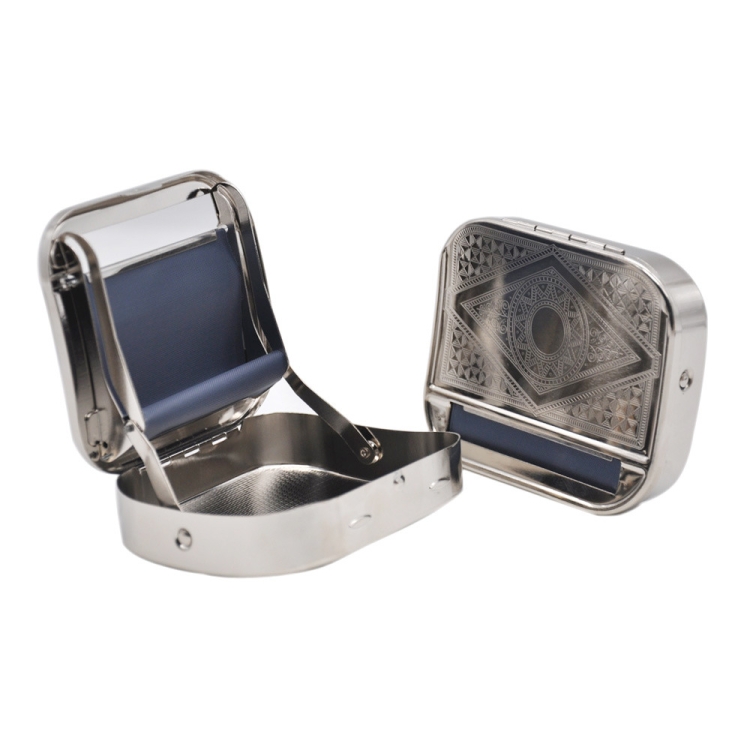 

2 PCS 70MM Box-Type Cigarette Maker Metal Automatic Cigarette Maker，Random Style Delivery