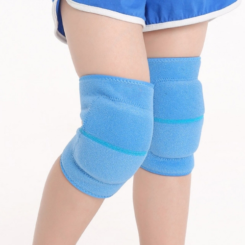 

2 Pairs Children Sponge Thickened Knee Pads Sports Dancing Anti-Fall Protective Gear, Specification: S (Sky Blue)