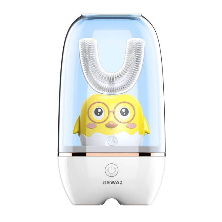 

JIEWA Smart Sonic Charging Disinfection U-Shaped Toothbrush Automatic Mouth-Type Children Electric Toothbrush 2-6 Years Old (Little Yellow Chicken)