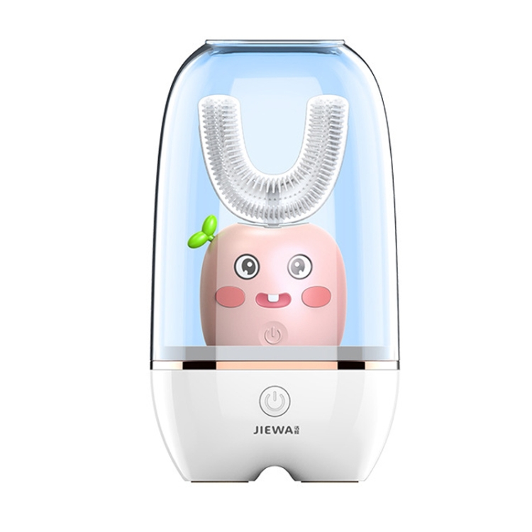 

JIEWA Smart Sonic Charging Disinfection U-Shaped Toothbrush Automatic Mouth-Type Children Electric Toothbrush 6-13 Years Old (Little Potato)