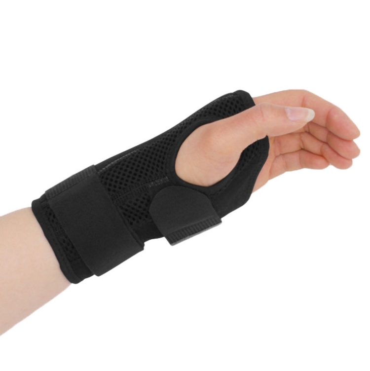 

2PCS Two-Way Compression Stabilized Support Plate Wrist Brace Fracture Sprain Rehabilitation Wrist Brace, Specification: Left Hand L (Black)