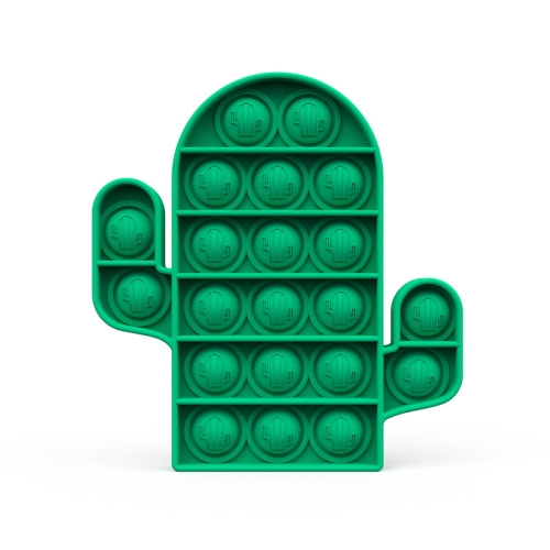 

5 PCS Child Mental Arithmetic Desktop Educational Toys Silicone Pressing Board Game, Style: Cactus (Green)