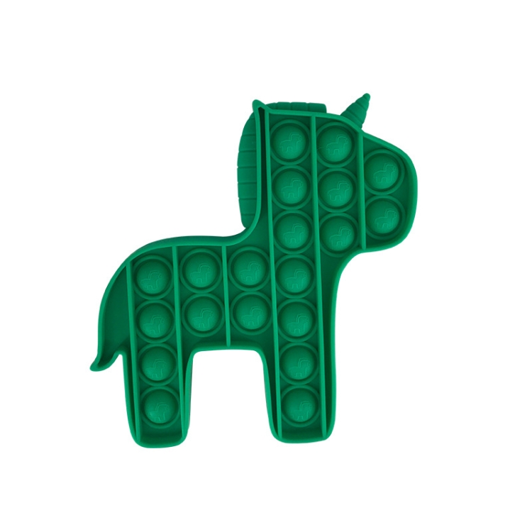 

5 PCS Child Mental Arithmetic Desktop Educational Toys Silicone Pressing Board Game, Style: Pony (Green)