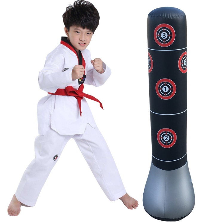 

Children Vertical Inflatable Thickened Punching Bag Tumbler Vent Boxing Column, Height: 1.5m